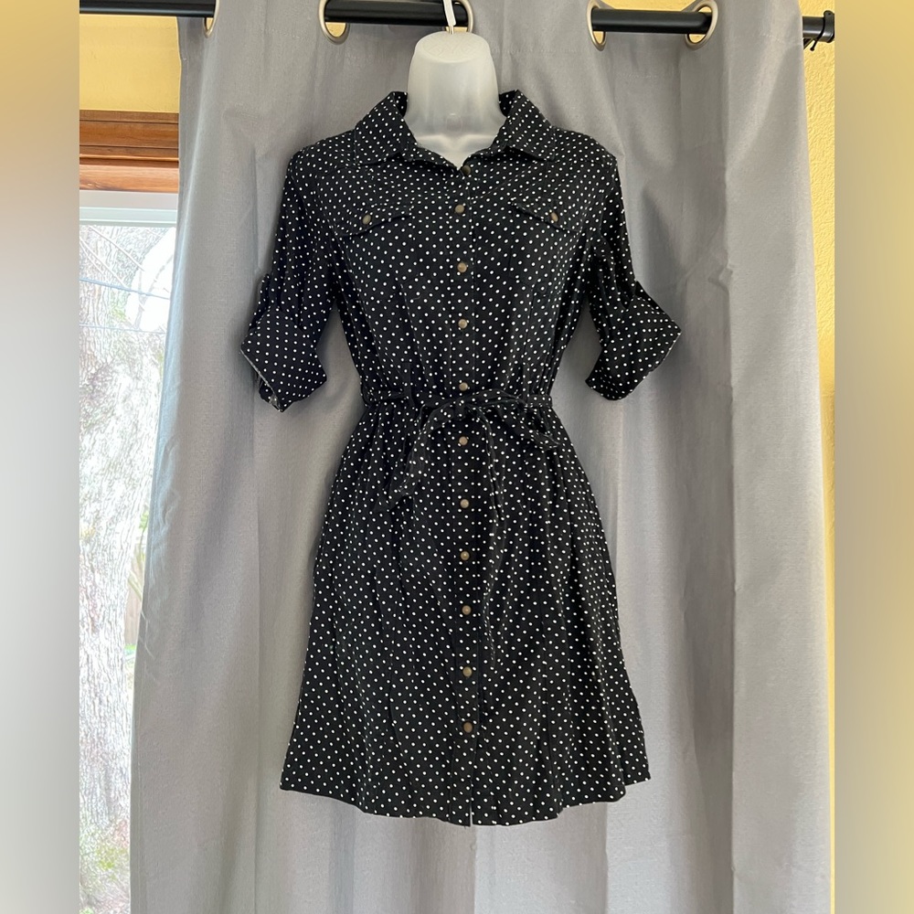 Merona Polka Dot button Up Dress